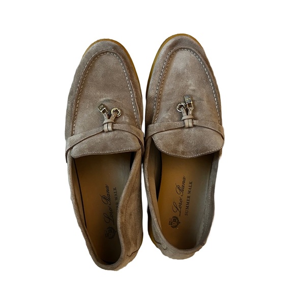 Loro Piana Beige Summer Charm Walk Loafers
